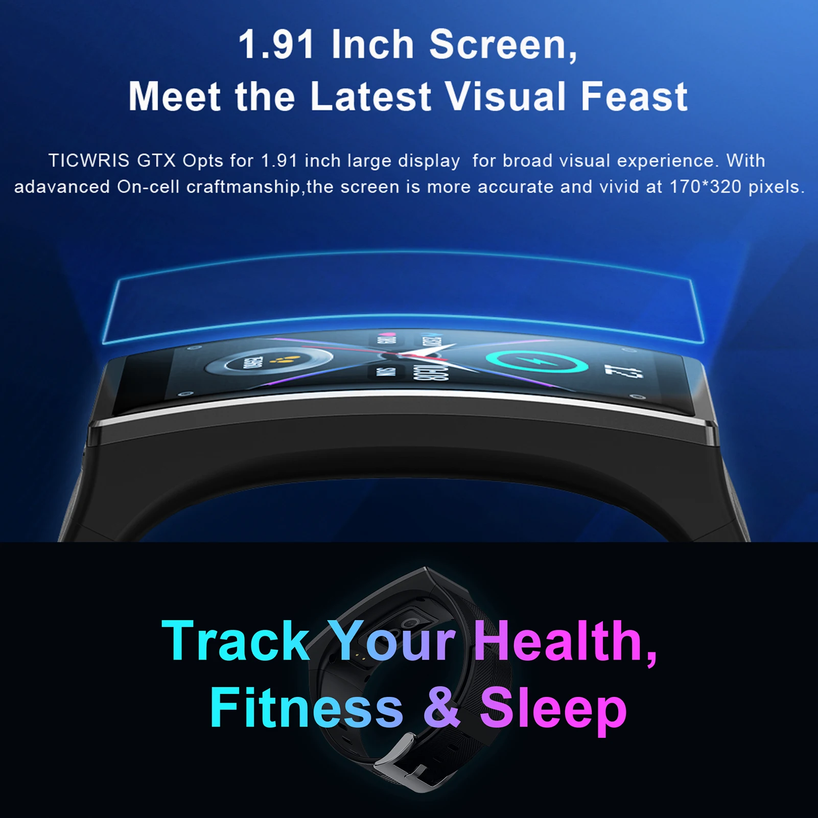 2021 Naujas TICWRIS GTX Vyrų Smart Žiūrėti 300mAh Bluetooth Vandeniui Kraujo Spaudimas Sporto Žiūrėti Sporto Apyrankės, Skirta 