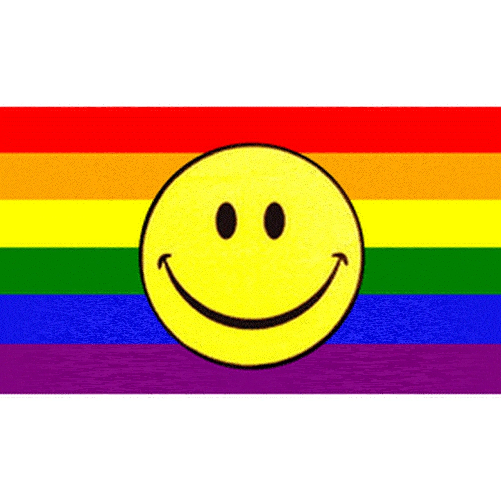 Smiley Gėjų Vėliavos 90 x 150cm Reklama Gėjų Dalykų LGBT Priedai Festivalio Vėliavos Nemokamas Pristatymas 3