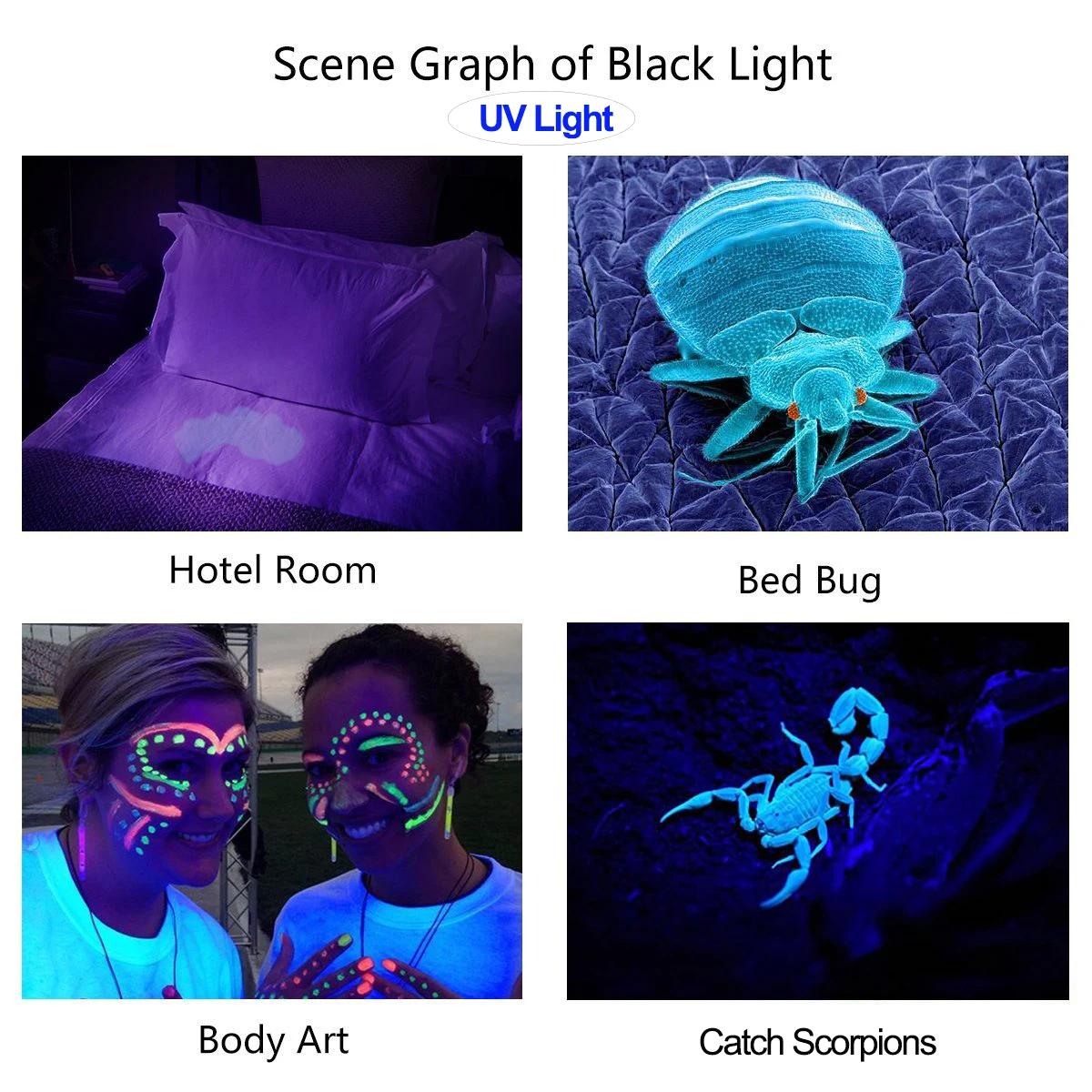 LED UV Žibintuvėlis UV L2/T6 baltos šviesos LED Žibintuvėlis Šviesos 5Mode Zoomable 395nm ultravioletinės Šviesos Lempos iki 18650 Baterija 1