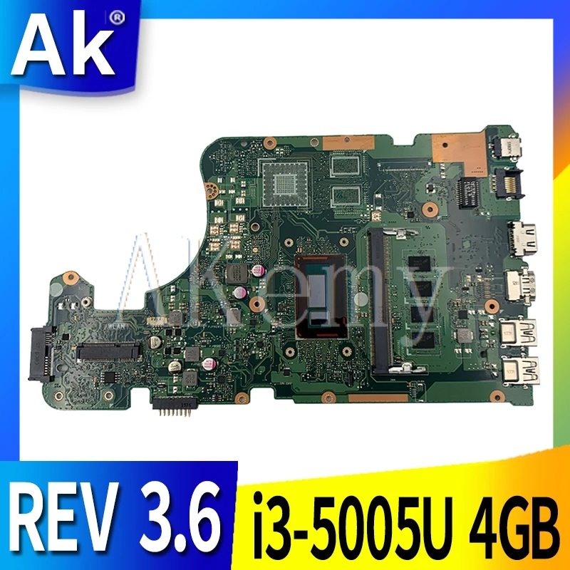 X555LD REV 3.6 X555LAB Plokštę Už ASUS X555LJ X555LB X555LA X555L Nešiojamojo kompiuterio Motininės Plokštės Bandymą Gerai i3-5005U 4GB-RAM GM 0