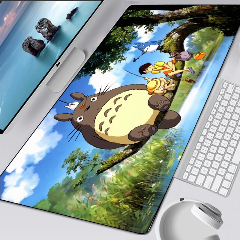 Anime Totoro Pelės Kilimėlių, Kilimų Padas su Pele Kompiuteris Notbook Kilimėlis, Geriausias Žaidimų Kilimėlis Žaidėjus Klaviatūros Nešiojamojo kompiuterio Pelės Kilimėlis dovanų 1