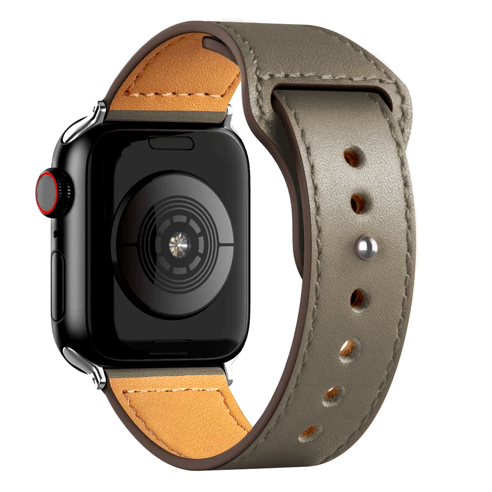 PU Odos dirželis Apple watch band 44mm 40mm 42mm 38mm 44 mm Smartwatch Reikmenys, Sporto apyrankę iWatch serijos 3 4 5 6 se 4