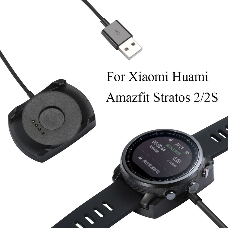 USB Greitas Įkroviklis Laidas Doko Stovą Lopšys Xiaomi Huami Amazfit 2 Stratos Tempas 2S 5