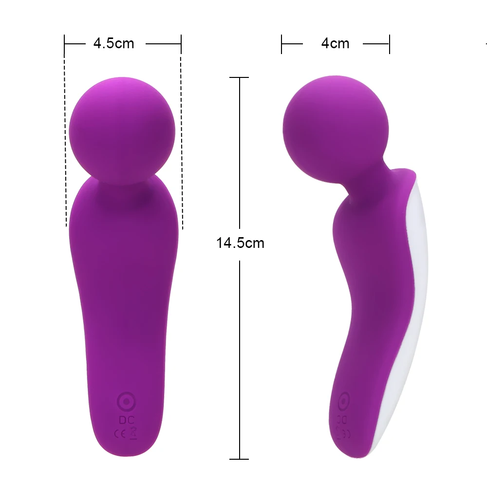 IKOKY Mini Vibratorius Silikono Klitorį Stimuliuoja Magija AV Lazdelė Sekso Žaislai Moterų Masturbacija 9 Greičio Vibracija Massager Stick 3