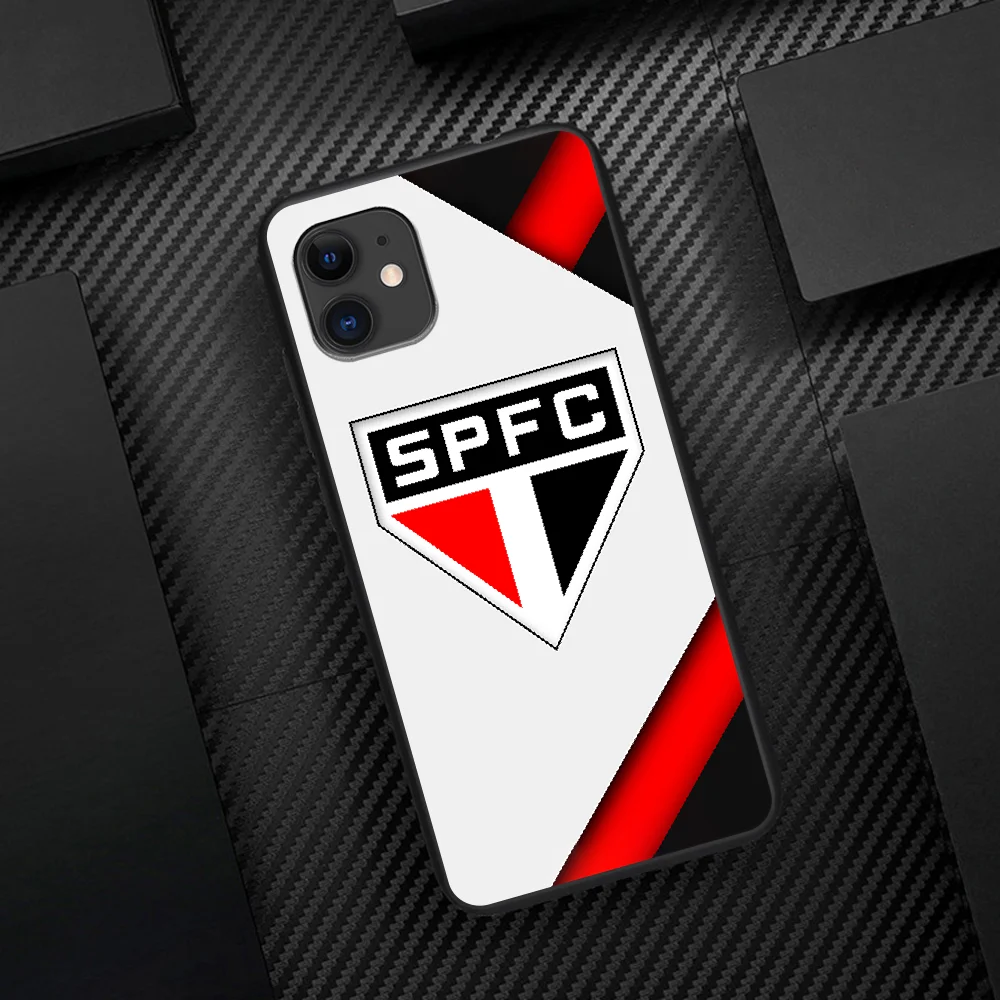 Sao Paulo FC Telefono dėklas, Skirtas Iphone 5 5S SE 2020 6 6S 7 8 Plius 11 12 X Mini XS XR Pro Max black Bamperis 3D Hoesjes Gana Dangtis 0