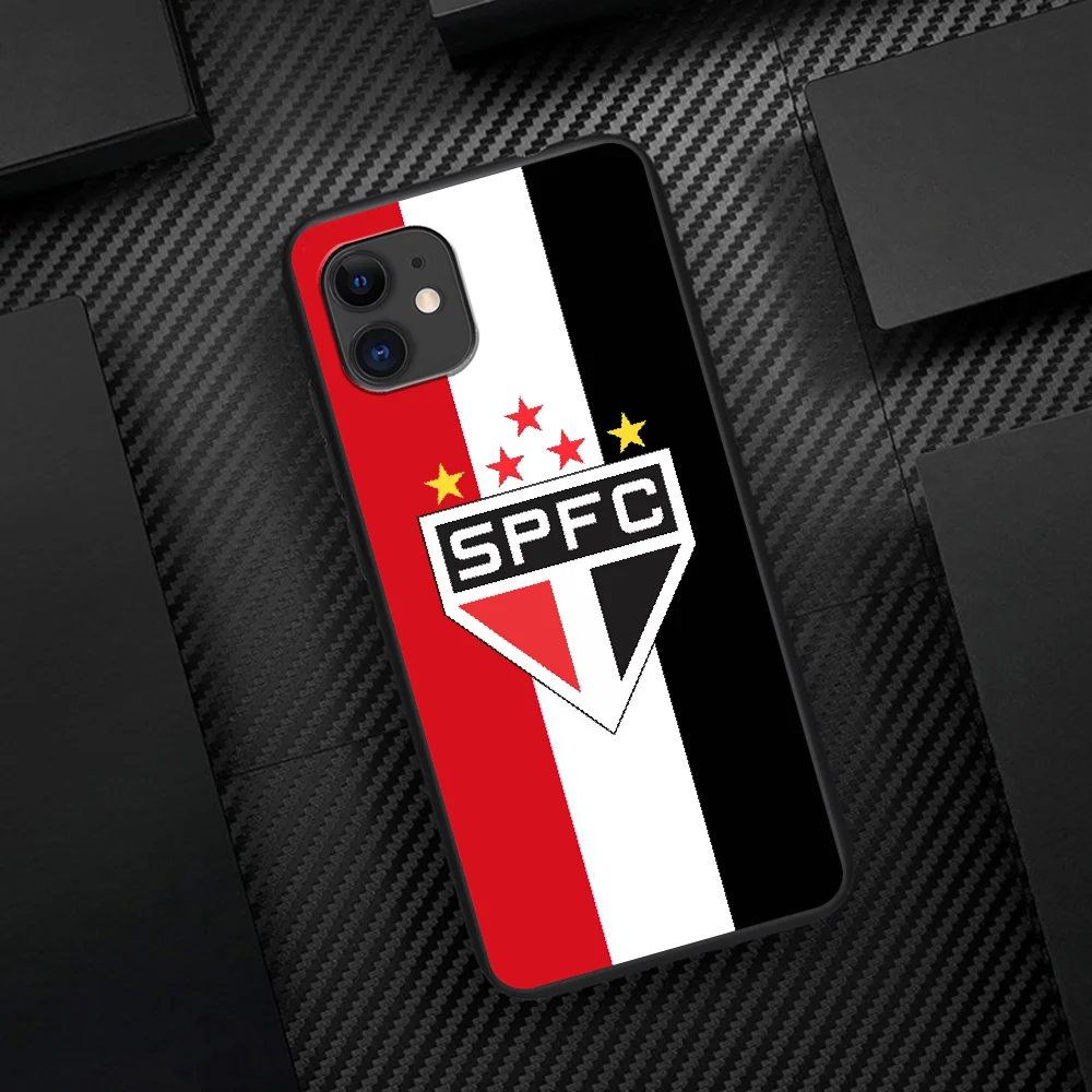 Sao Paulo FC Telefono dėklas, Skirtas Iphone 5 5S SE 2020 6 6S 7 8 Plius 11 12 X Mini XS XR Pro Max black Bamperis 3D Hoesjes Gana Dangtis 2