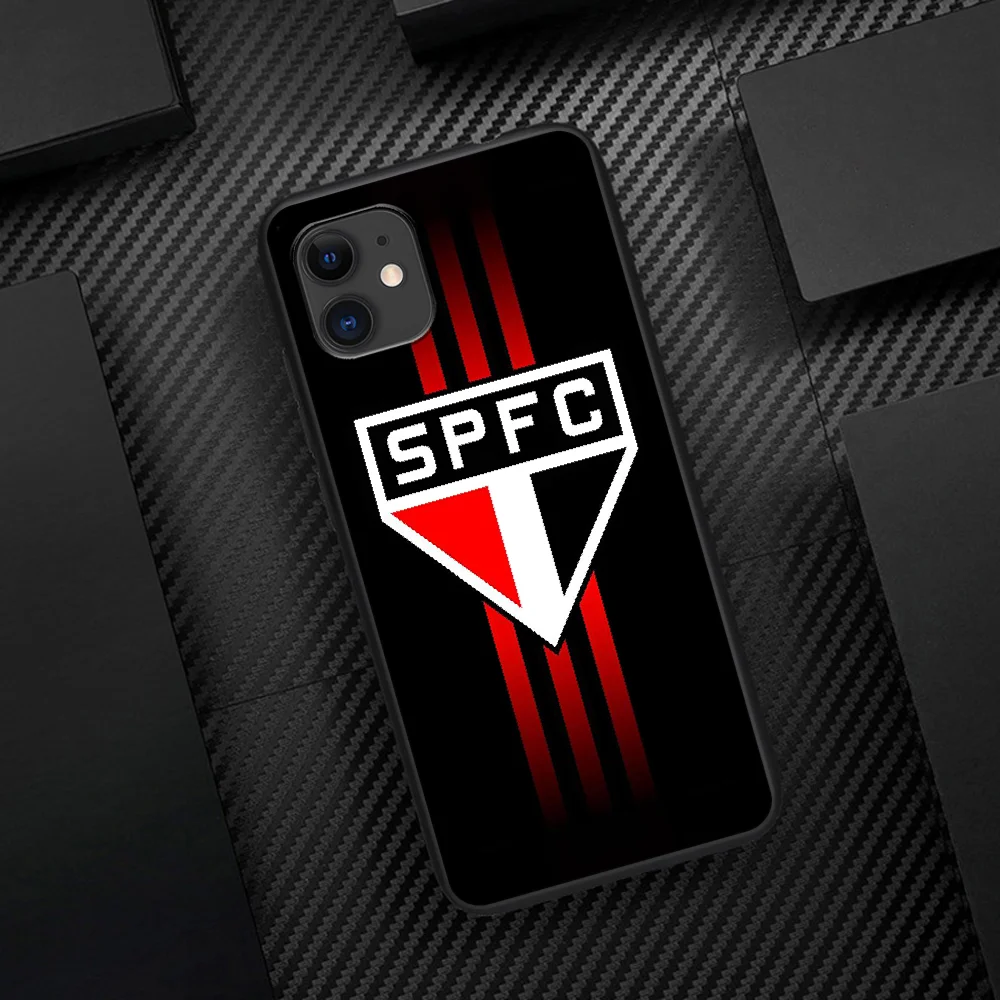 Sao Paulo FC Telefono dėklas, Skirtas Iphone 5 5S SE 2020 6 6S 7 8 Plius 11 12 X Mini XS XR Pro Max black Bamperis 3D Hoesjes Gana Dangtis 4