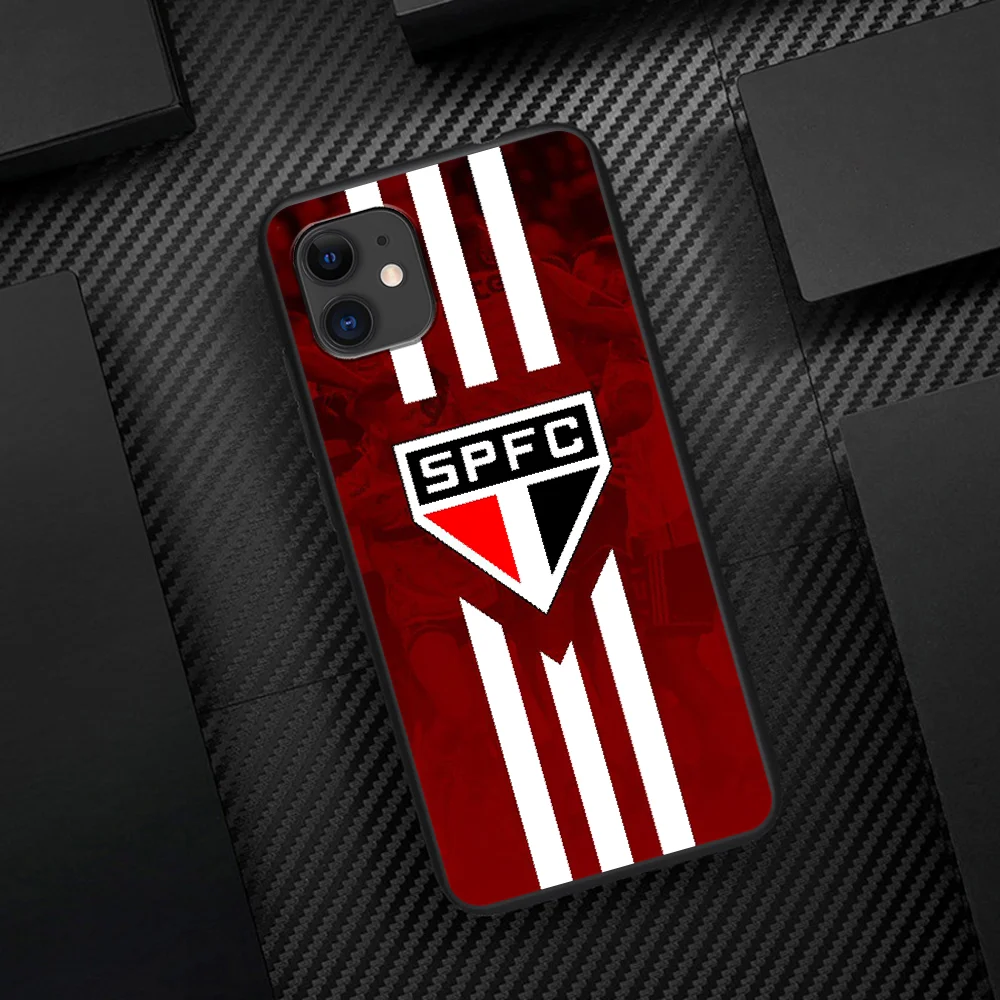 Sao Paulo FC Telefono dėklas, Skirtas Iphone 5 5S SE 2020 6 6S 7 8 Plius 11 12 X Mini XS XR Pro Max black Bamperis 3D Hoesjes Gana Dangtis 5