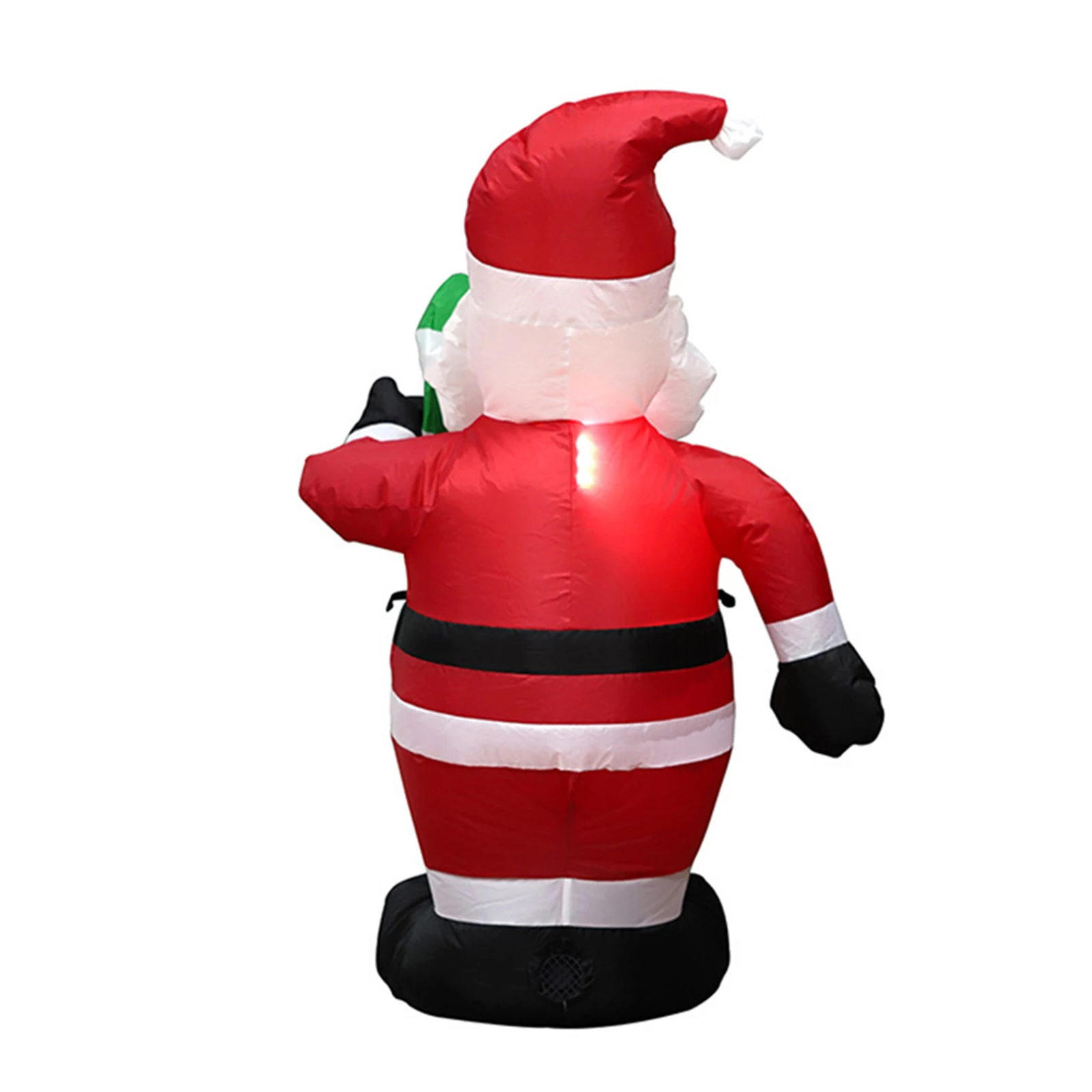 Pripučiamų Kalėdų Lauko Apšviesta, Kieme Dekoro Santa Claus Su Candy Cane 1,2 m Aukščio HG99 1