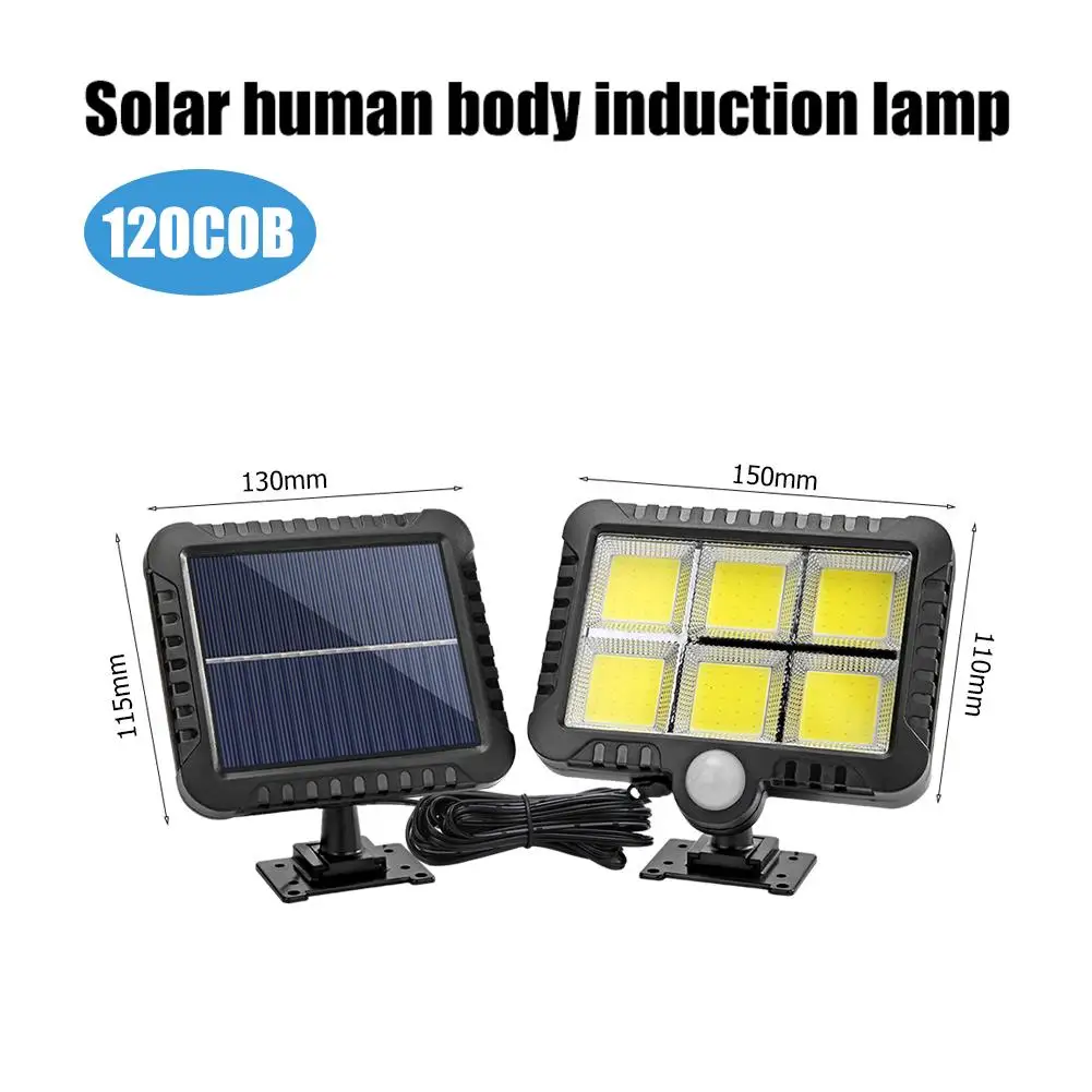 LED Light Saulės Energijos Lempos, Plastikinės Lauko Žmogaus Kūno Indukcijos COB 56/100/120 Varomas Saulės Gatvės Šviesos Sodo Dekoro 0