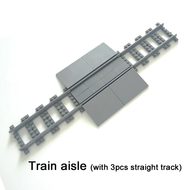 Miesto Traukinių Bėgių Kelio Traukinio Lanksčių Bėgių Geležinkelio Tiesiai Lenkti Bėgiai Kūrimo Bloką Plytų Modelis Suderinamas Visų Markių Žaislai 4