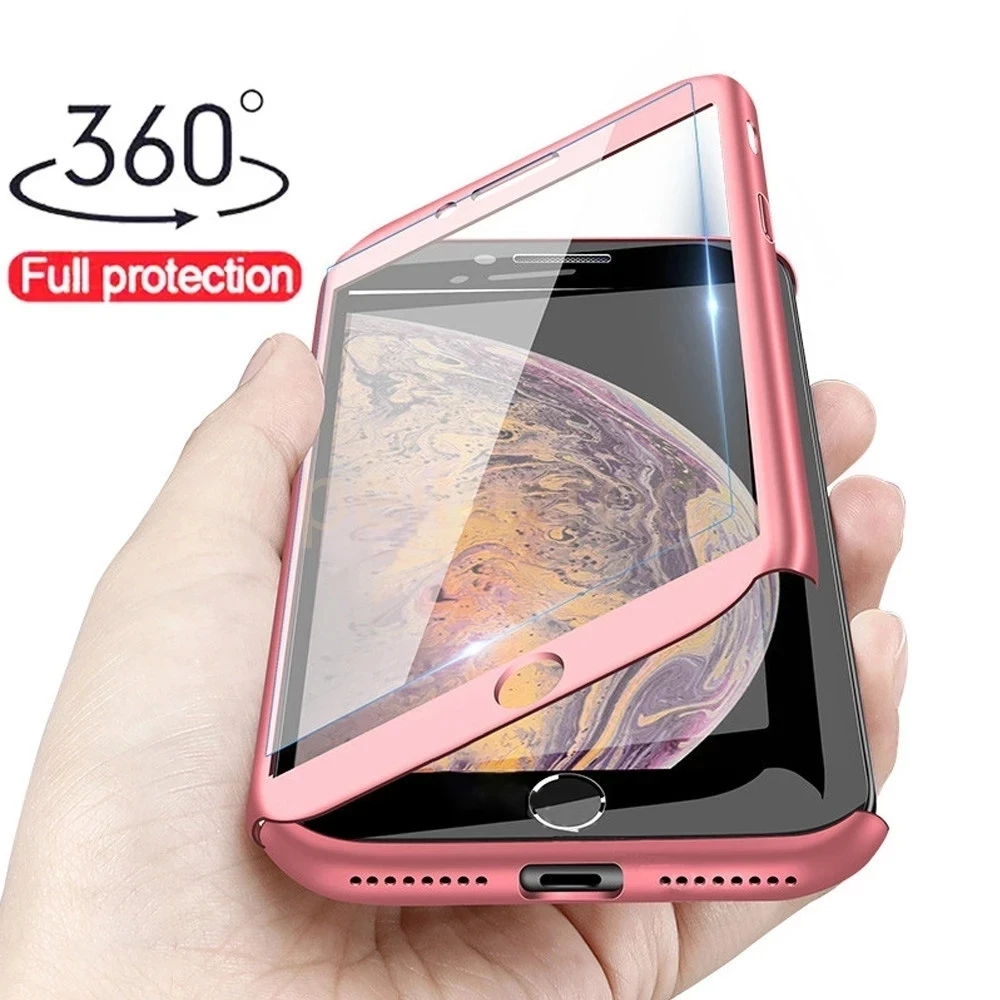 360 Visas Dangtelis Apsaugos Telefono Atveju, Huawei P20 Pro 30 Lite P40 Lite E P Smart 2019 Z Plius Y5P Y6P Y7P 2020 m. Su Stiklo Atveju 4