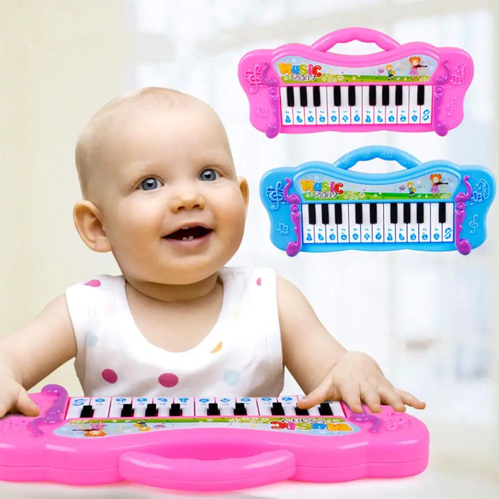 Vaikams Mini Elektroninę Pianino Klaviatūrą Muzikinis Žaislas su 7 iš Anksto įkelti Demo Dainos 0