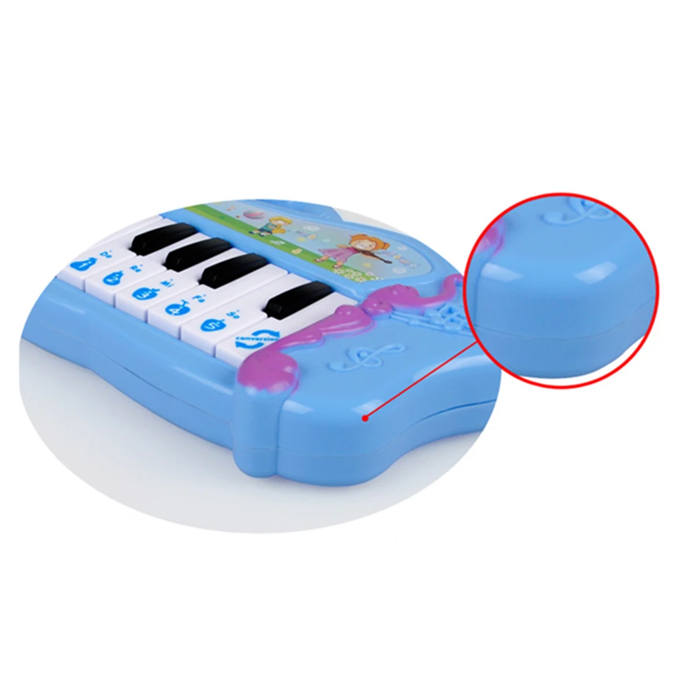 Vaikams Mini Elektroninę Pianino Klaviatūrą Muzikinis Žaislas su 7 iš Anksto įkelti Demo Dainos 1