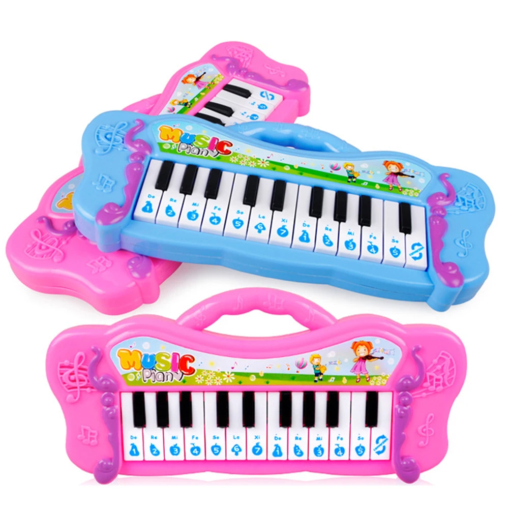 Vaikams Mini Elektroninę Pianino Klaviatūrą Muzikinis Žaislas su 7 iš Anksto įkelti Demo Dainos 5
