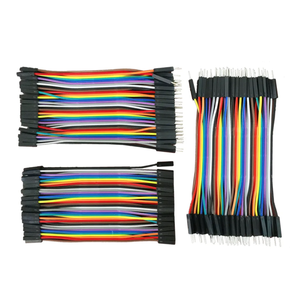 Dupont linija 120pcs 10cm 40Pin M-M + M-F +F-F jumper wire 