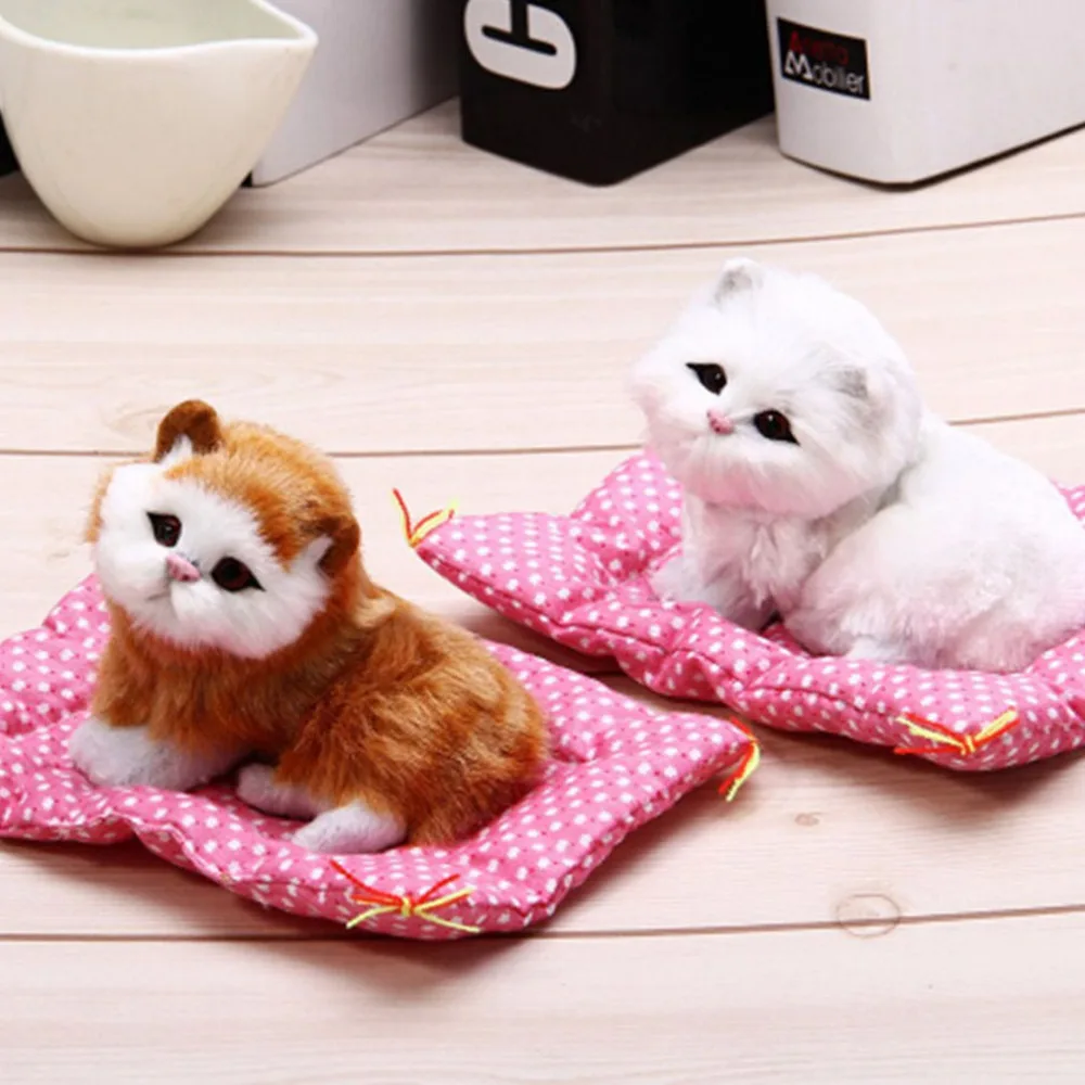 Mielas Katės Žaislas Gyvūnų Lėlės, Pliušiniai su Garso Imitavimo Vaikų Gimtadienio Žaislą Dovanų Lėlės, Papuošalai Pliušiniai Žaislai 1