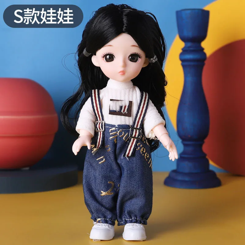 17cm super cute lėlės mergaitė princesė ubierz žaislas bjd doll gimtadienio dovana 1