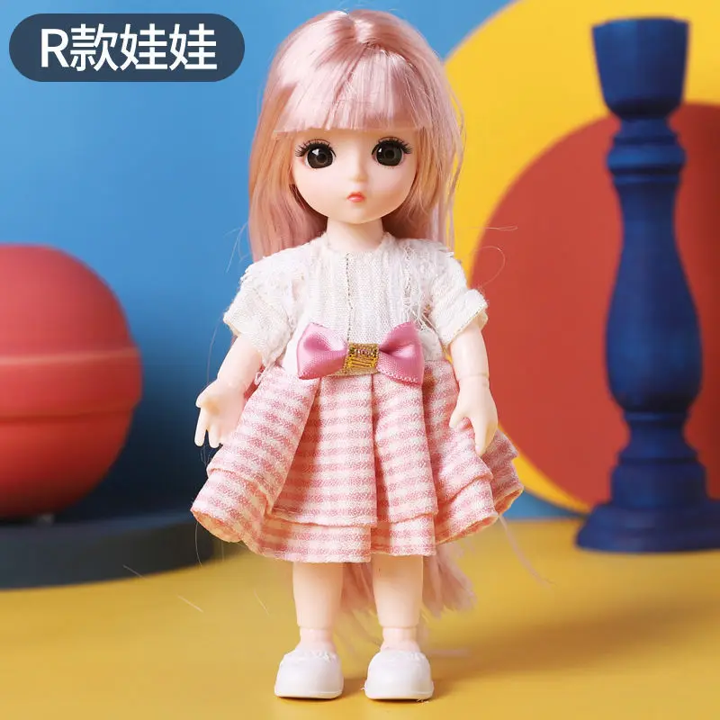 17cm super cute lėlės mergaitė princesė ubierz žaislas bjd doll gimtadienio dovana 2