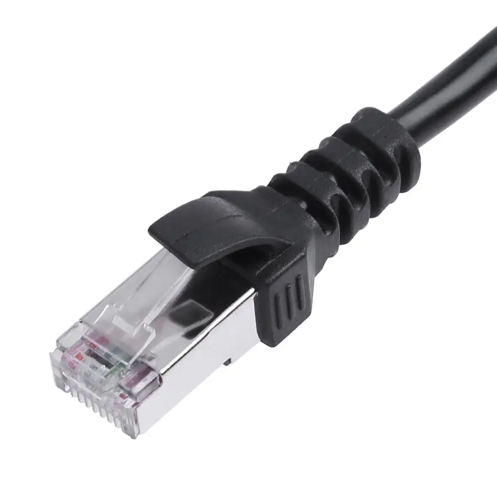 RJ45 Vyrų ir 2 Moterų Konverteris Adapteris Ethernet LAN Tinklo Jungtis Išplėtimo Splitter Cable PC TELEVIZIJA Internetas 2
