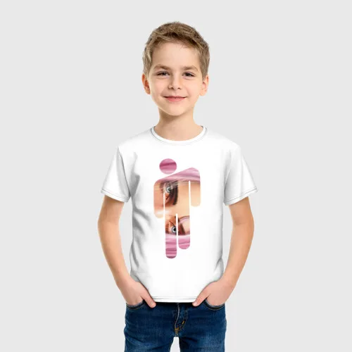 Vaikiški marškinėliai medvilnės Billie Eilish stilius 5