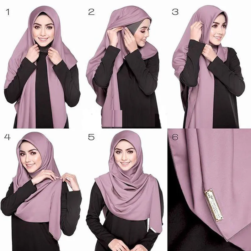 JTVOVO 2021 Naujas Vasaros Musulmonų Grynos Spalvos Šifono Kvėpuojantis Hijab Dubajus Indijos Islamo Turbaną skara Skara Skarelė Foulard Femme 4