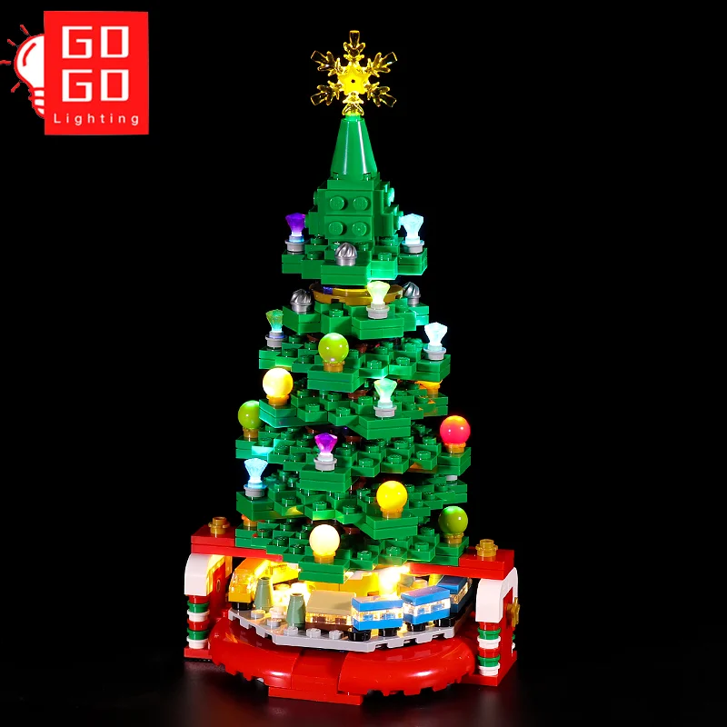 GOGOMOC Prekės LED Šviesos Iki Rinkinys Lego 40338 Kalėdų eglutės Žaislai (Tik Šviesos Nėra Modelį) 3