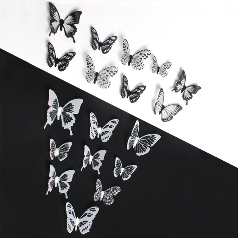 18pcs/daug 3d Crystal Butterfly Siena Lipdukas Gražių Drugelių Art Lipdukai Namų Dekoro Lipdukai, Vestuvių Dekoravimas Ant Sienos 2