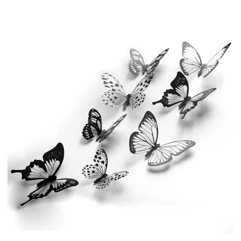 18pcs/daug 3d Crystal Butterfly Siena Lipdukas Gražių Drugelių Art Lipdukai Namų Dekoro Lipdukai, Vestuvių Dekoravimas Ant Sienos 4