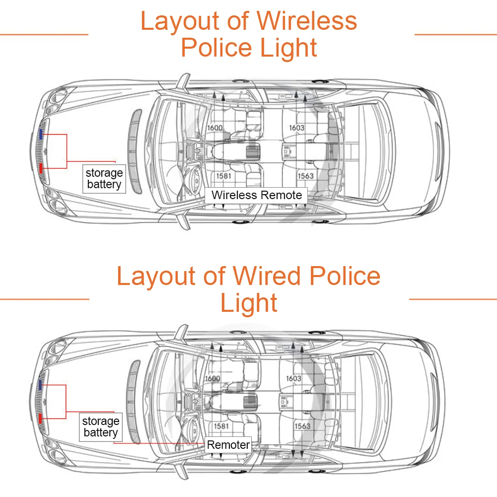 1--2 Apakinti Multi-mode LED Automobilių Blykstės Šviesos Pleištas Lempos, LED Lemputės Flash Drive-by-wire Policijos Šviesos Auto Automobilis Priedai 4
