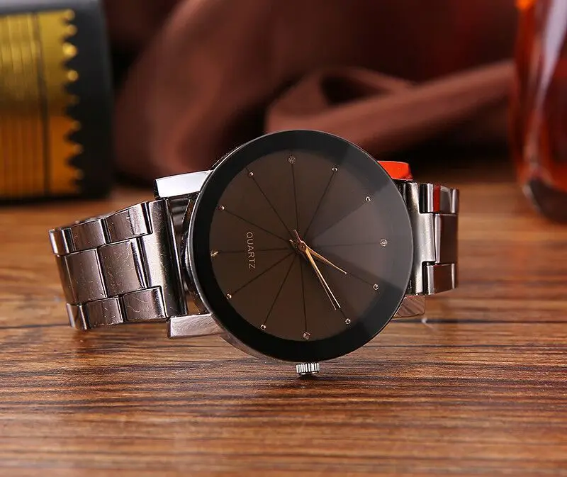 Madingi atsitiktinis žiūrėti tiekimo Pietų Korėja premium markės plieno diržas vyriški ir moteriški laikrodžiai mėgėjams laikrodžiai studentų stalo 0