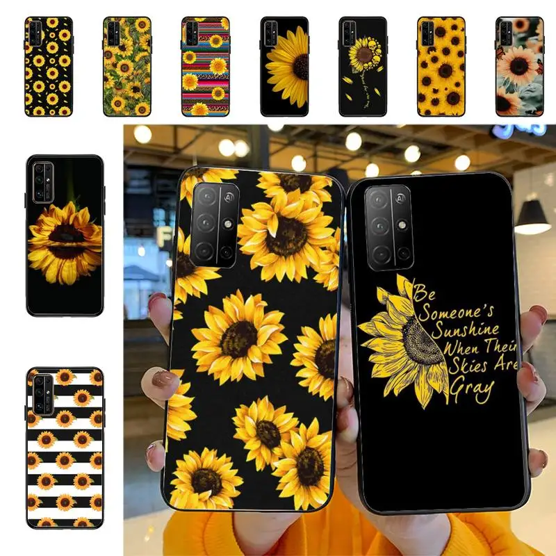 YNDFCNB Daisy Saulėgrąžų Gėlių Telefoną Atveju Huawei Honor 8 9 10 5A 30 20 pro lite 8X 8C 2