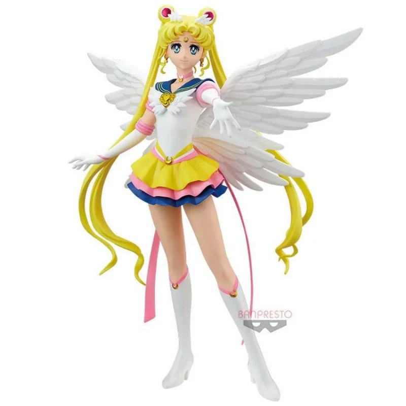 23CM Originalus Bandai Anime Sailor Moon, Spindintis Žavesiu, Mėnulio Kiškis, Sailor Moon, Nustatyti Dekoracijos Duomenys Gimtadienio Dovanos 3