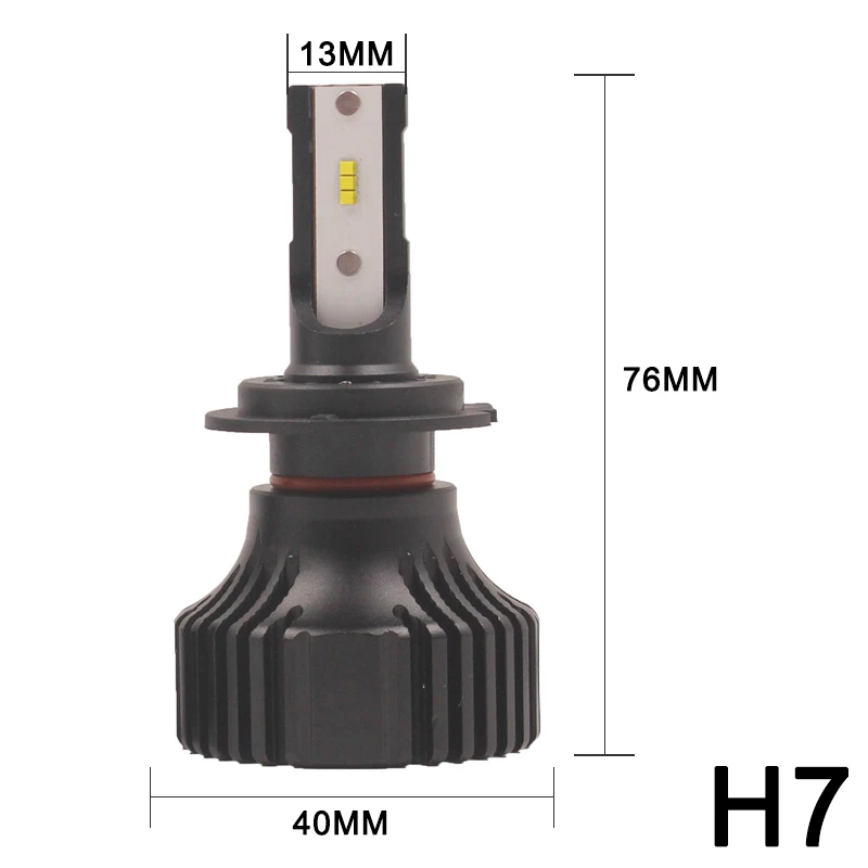 X1 ZES H7 LED Lemputė LED H7 priekinių žibintų komplektas Rūko žibintai H4, H7, H8, H11 H1 H3 9005 9006 5202 PSX24 PSX26 Automobilio LED Lempos, LED Žibintai Lemputės 0