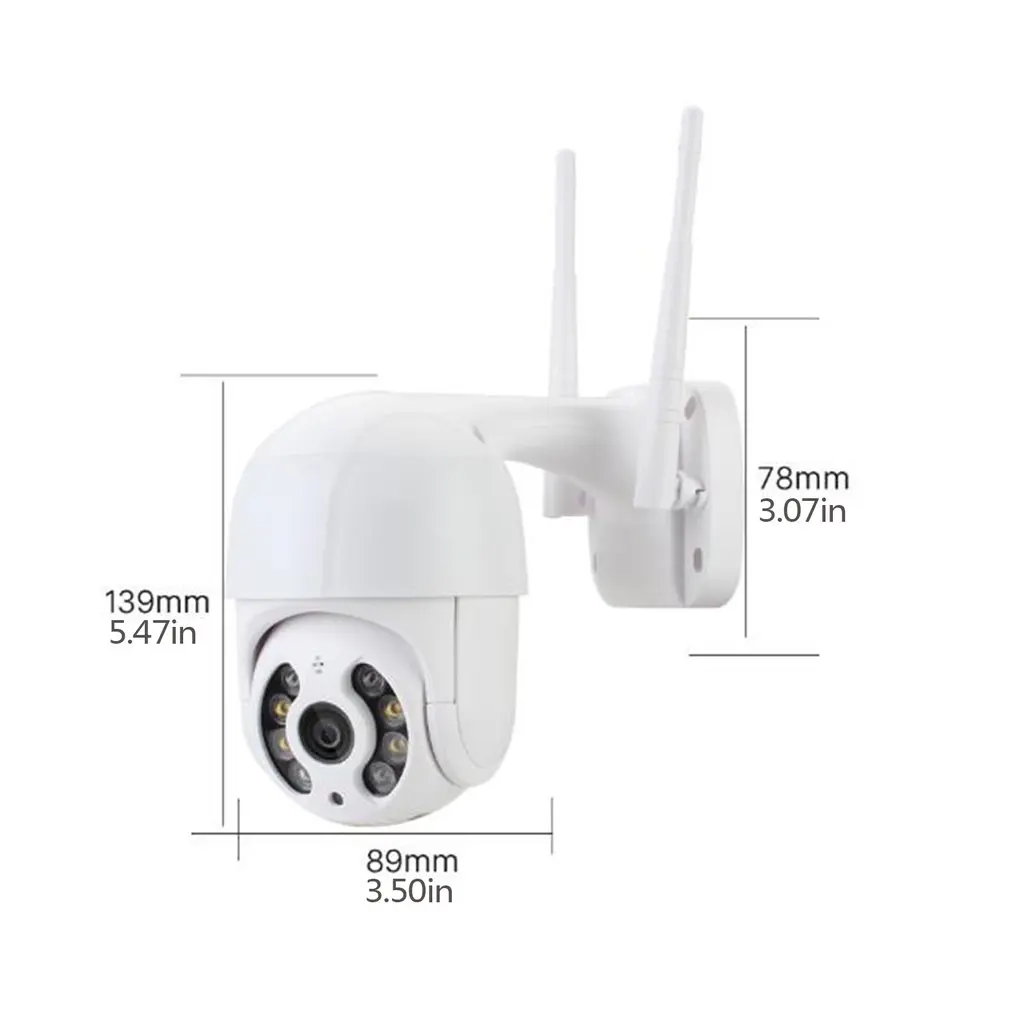 5MP Mini PTZ Kamera, Wifi H. 265 Auto Stebėjimo ONVIF Belaidė IP Kamera 4x Skaitmeninis Priartinimas AI Žmogaus Aptikimo Dual Šviesos Šaltinis ICSEE 1