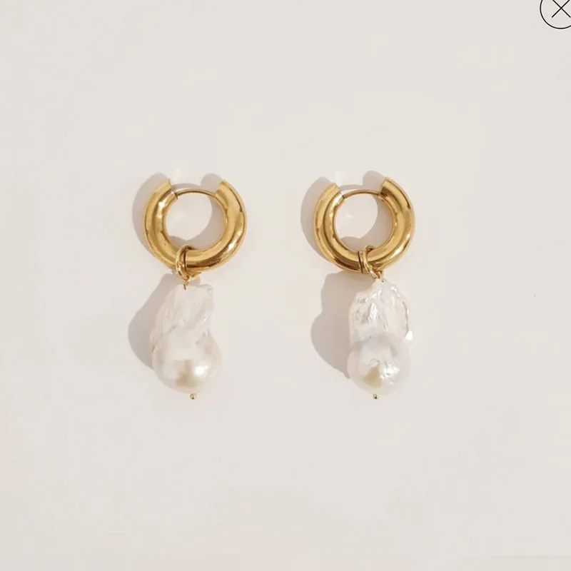 SOMMAR Spalvingas 18KGP Aukso Užpildytas stud auskarai moterų Vintage Perlai moterų auskarai Nuostabūs Papuošalai, Aksesuarai 0