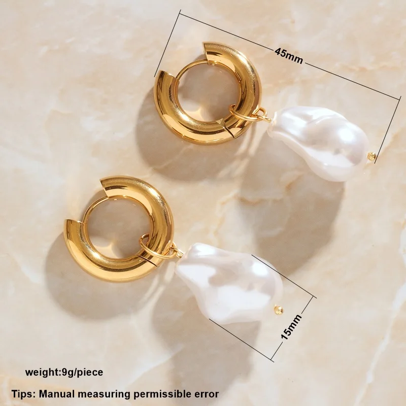 SOMMAR Spalvingas 18KGP Aukso Užpildytas stud auskarai moterų Vintage Perlai moterų auskarai Nuostabūs Papuošalai, Aksesuarai 3