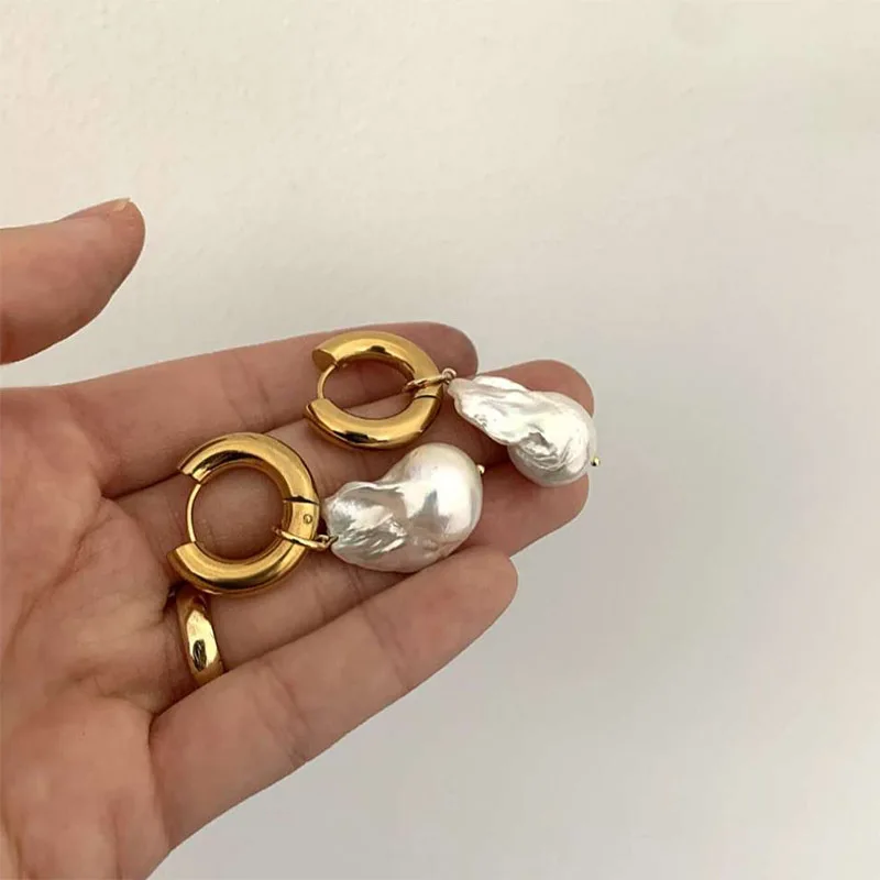 SOMMAR Spalvingas 18KGP Aukso Užpildytas stud auskarai moterų Vintage Perlai moterų auskarai Nuostabūs Papuošalai, Aksesuarai 4