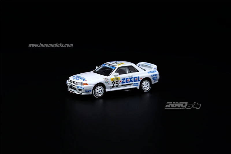 INNO64 1:64 NISSAN SKYLINE GTR R32 ZEXEL #25 24 val Spa Francorchamps 1991 Nugalėtojas Inno modelis Diecast Modelio Automobilių 0