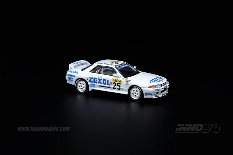 INNO64 1:64 NISSAN SKYLINE GTR R32 ZEXEL #25 24 val Spa Francorchamps 1991 Nugalėtojas Inno modelis Diecast Modelio Automobilių 4