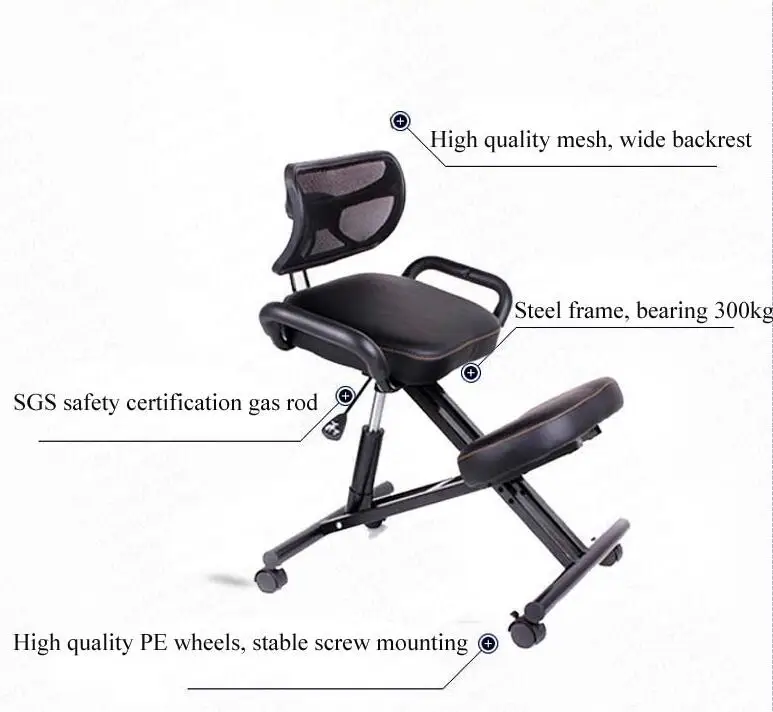Modernus, Ergonomiškas, Skirtos Kelio Kėdutės su Nugaros ir Tvarkyti Biuro Nuleidimo Ergonomiškas Kėdės Poza Oda Juoda Kėdė W Ratukas 3
