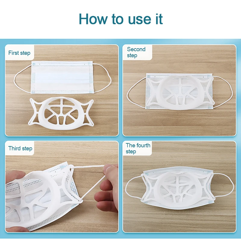 NAUJAS 3D Nagų Kaukė Paramos Kvėpavimo Padėti Padėti Kaukė Vidinės Pagalvėlės Kaukė Laikiklis Maisto kokybės Silikono Kaukė Turėtojas Kvėpuojantis Vožtuvas 1