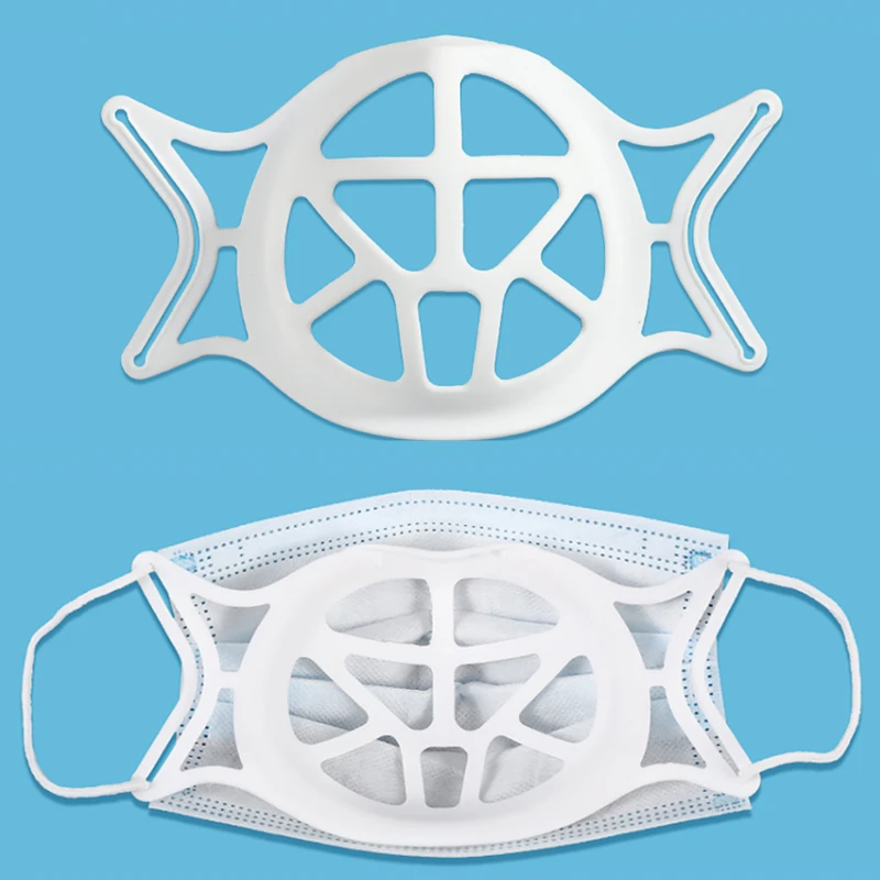 NAUJAS 3D Nagų Kaukė Paramos Kvėpavimo Padėti Padėti Kaukė Vidinės Pagalvėlės Kaukė Laikiklis Maisto kokybės Silikono Kaukė Turėtojas Kvėpuojantis Vožtuvas 5