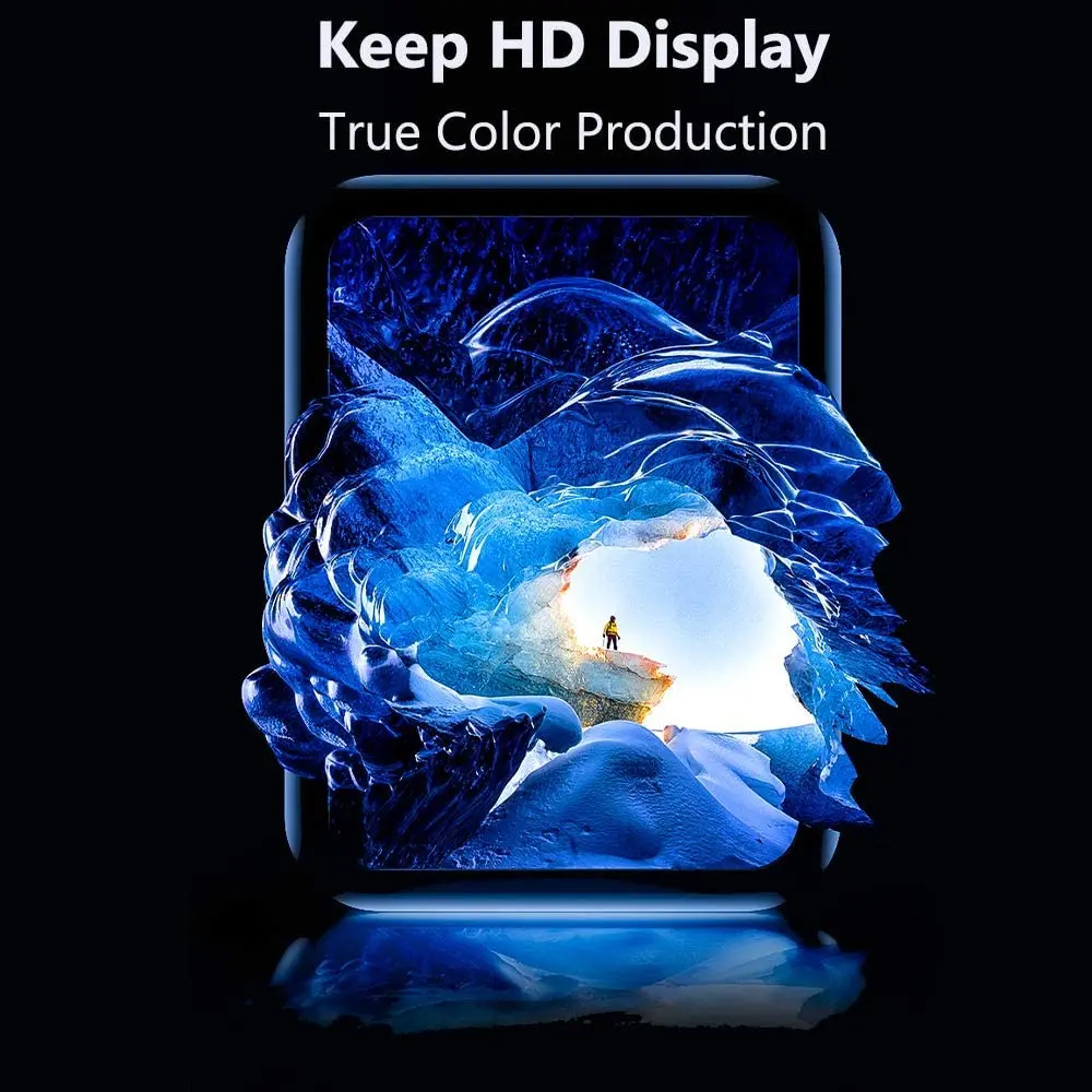 20D Lenkta Kraštas Pilnas Padengimas Apsaugine Plėvele Padengti Xiaomi Youpin Haylou RT LS05S Smart Žiūrėti Screen Protector (Ne Stiklo 3