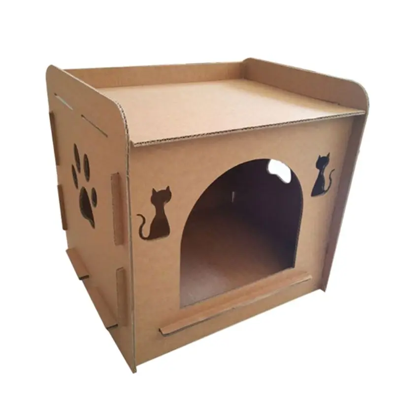 Naminių Kačių Vyriais Kačiuką Katės Namas-formos Lizdą Miega Lovoje Leteną Šlifavimo Kramtyti Žaislas 2