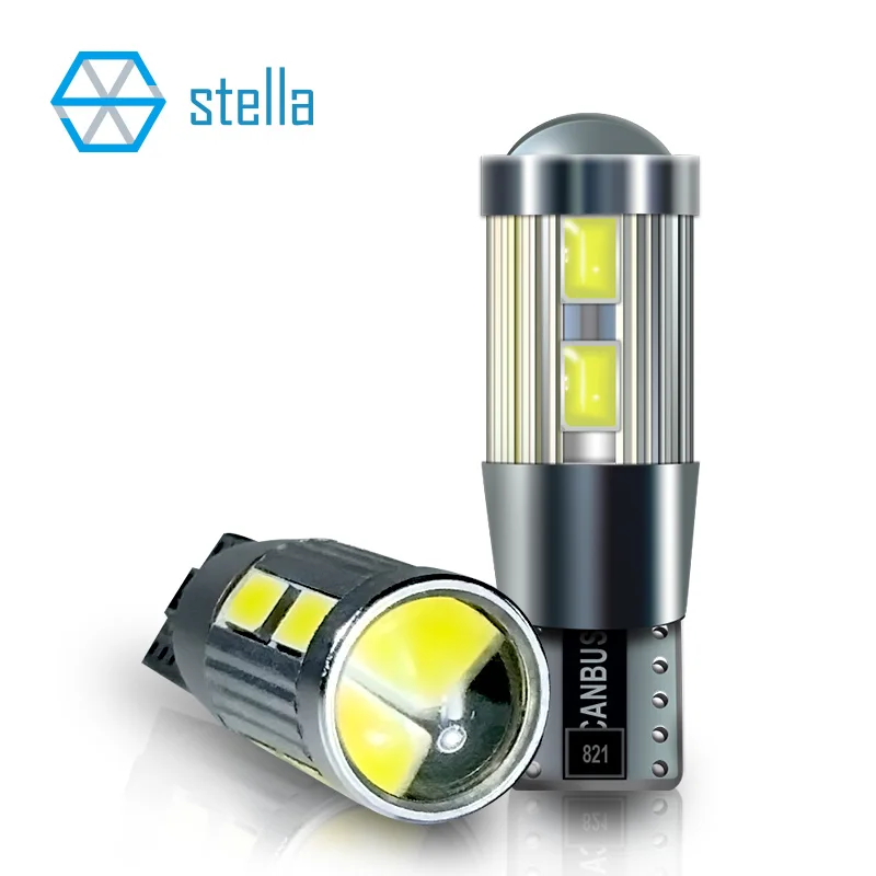 Stella Super Šviesus 2vnt T10 W5W LED 194 LED Interjero Automobilio Šviesos Pusėje Lemputė, led Lempos Skaitymo prietaisų Skydelio Lemputės 6000k 12V 3
