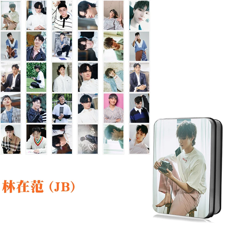 Kpop GOT7 Trečiąjį Albumą <Present:YOU> Polaroid Foto Lomo Kortelę K-pop GOT7 Gerbėjų Dovanos Metalinė Dėžutė 30PCS/Box Korteles Lašas Laivybos 4