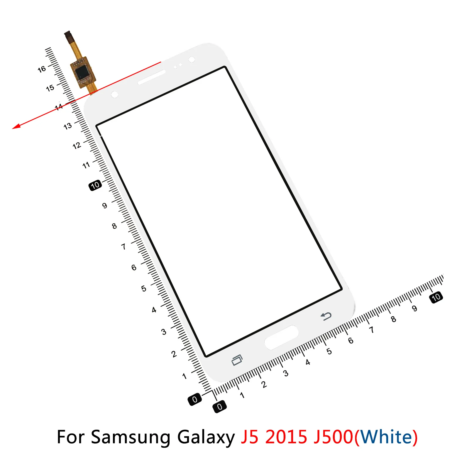 Samsung Galaxy J5 J500 2016 J510 J5108 J7 J700 F H M Jutiklinis Ekranas Skaitmeninis Keitiklis Išorinės Priekinio Stiklo Objektyvas Skydelis 0
