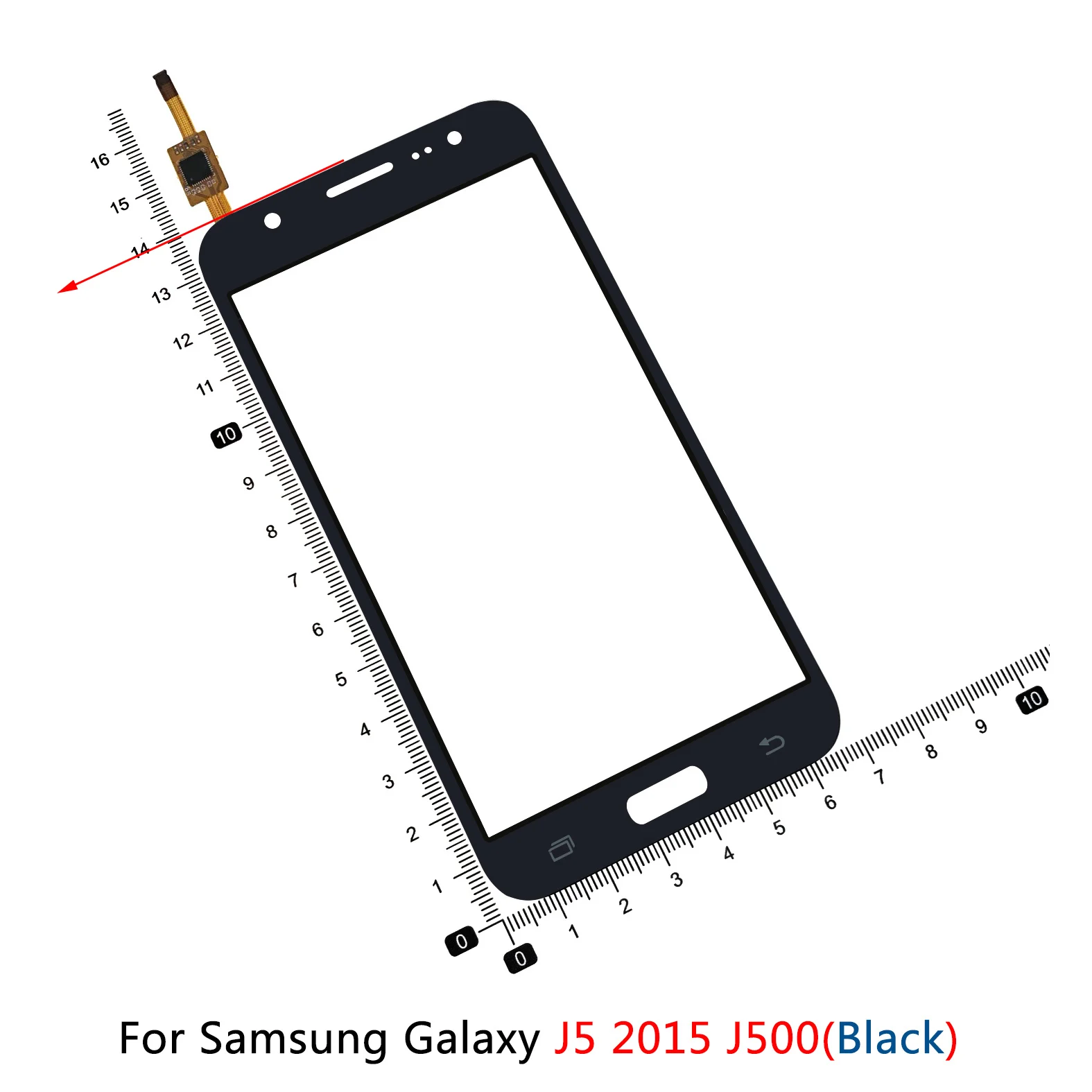 Samsung Galaxy J5 J500 2016 J510 J5108 J7 J700 F H M Jutiklinis Ekranas Skaitmeninis Keitiklis Išorinės Priekinio Stiklo Objektyvas Skydelis 1