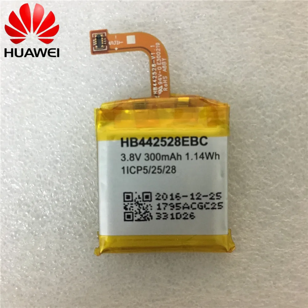 Hua Wei Baterija HUAWEI Žiūrėti 1 Watch1 Ličio Polimerų Įkraunamą Bateria Pakeitimo HB442528EBC 1ICP5/25/28 3.8 V 300mAh 1